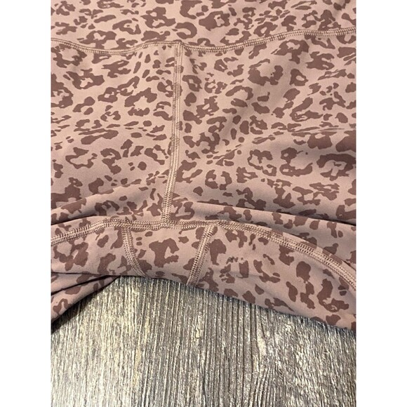 Athleta Elation Ultra High Rise Tight Leopard Mauve Pink Medium Leggings Yoga - Picture 6 of 12